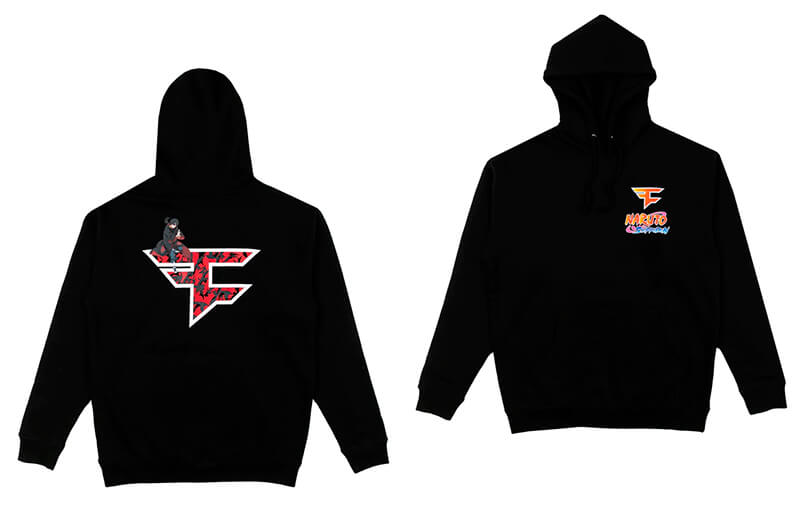 FaZe Clan x Naruto Shippuden Crows Hoodie © FaZe Clan shop