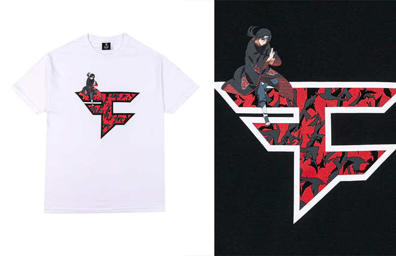 FaZe Clan x Naruto Shippuden Crows T-Shirts © FaZe Clan shop