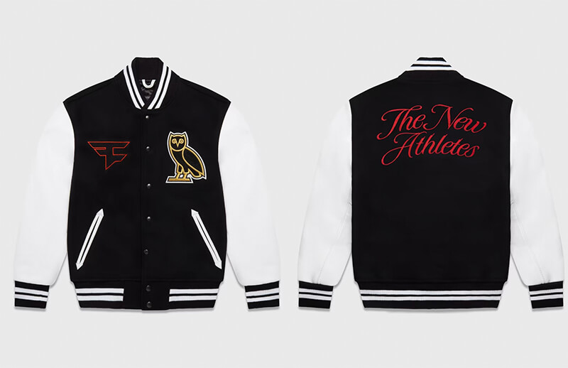 FaZe Clan x OVO Varsity Jacket © October's Very Own store