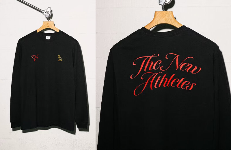 FaZe Clan x OVO black long-sleeve T-shirt © October's Very Own store