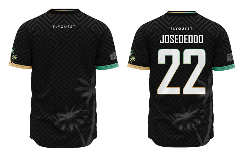 FlyQuest Playoff 2022 Player Jersey Back © FlyQuest shop