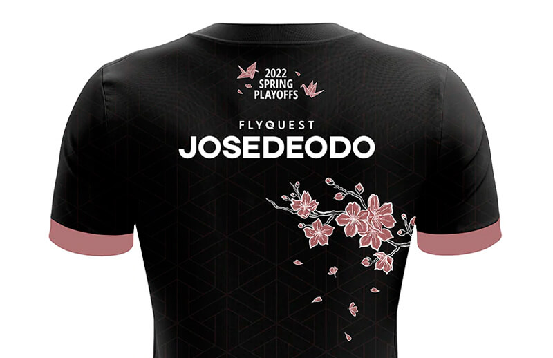 FlyQuest Spring Playoff Jersey Josedeodo back © FlyQuest shop