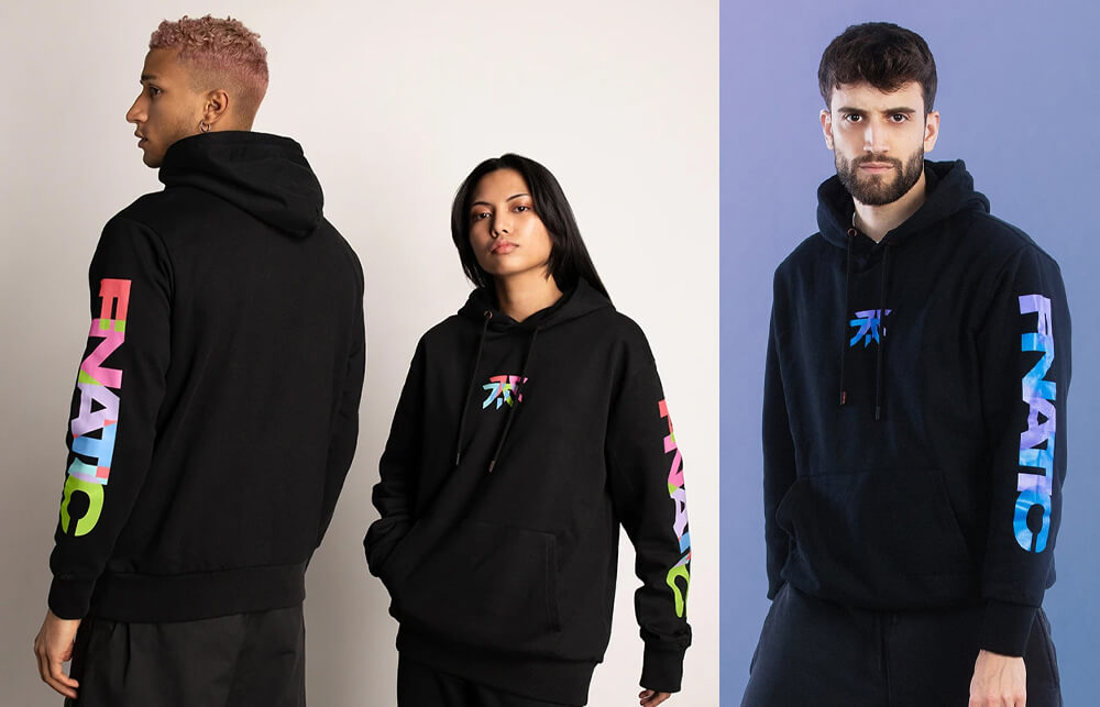 IPV2 blue and multicolor hoodies @ Fnatic shop