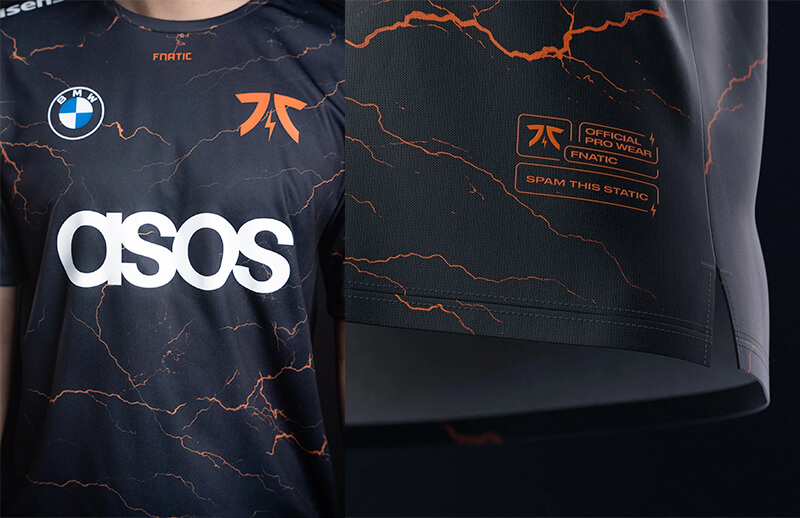 Fnatic Worlds 2022 Player Jersey - Details © FNATIC shop