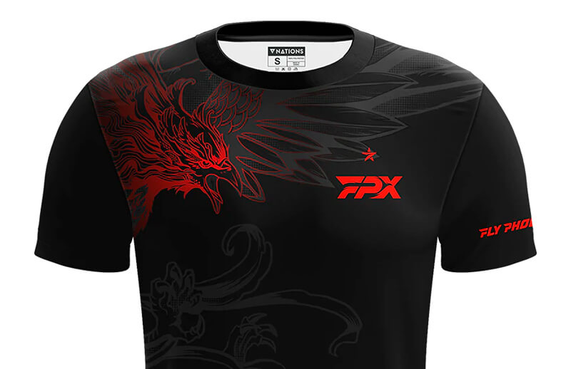 FunPlus Phoenix 2022 Player Jersey front Details © FPX shop