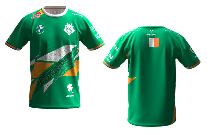 G2 2022 official Ireland Jersey © G2 Esports shop