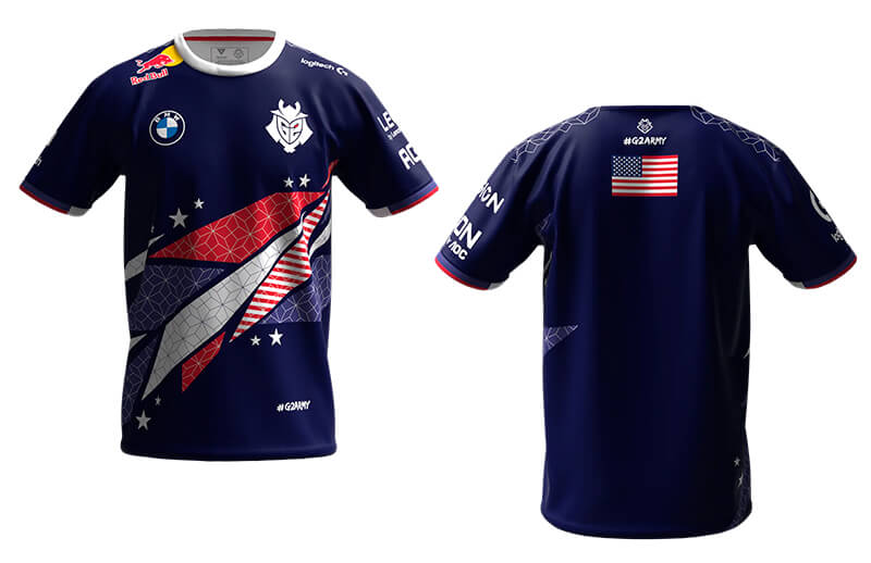 G2 2022 official United States Jersey © G2 Esports shop