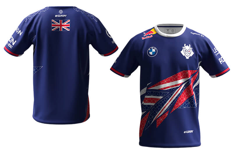 G2 2022 official United Kingdom Jersey © G2 Esports shop