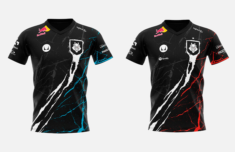 G2 Esports 2023 Rocket League and GOZEN player kits © G2 Esports shop