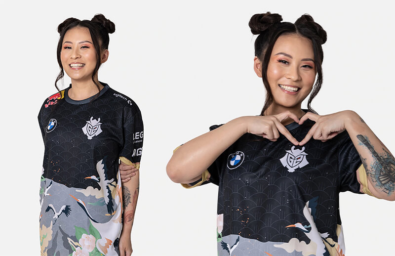 G2 Esports Chinese Player Jersey model © G2 Esports shop