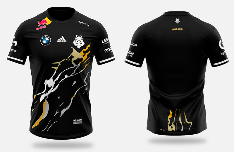 G2 x Adidas Worlds 2022 Player Jersey - Back and Front © G2 Esports shop