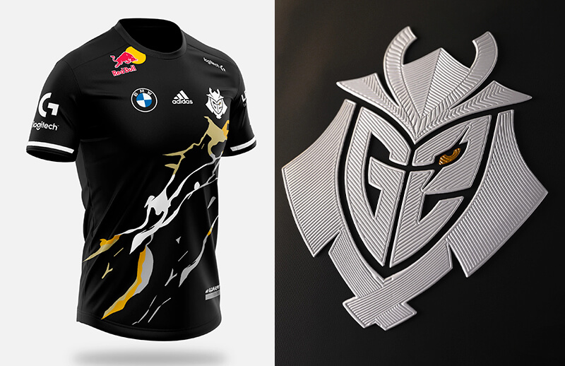 G2 x Adidas Worlds 2022 Player Jersey - Side and Details © G2 Esports shop