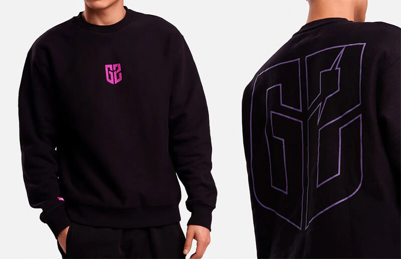 G2 Fall-Winter black crewneck Sweatshirt © G2 Esports shop