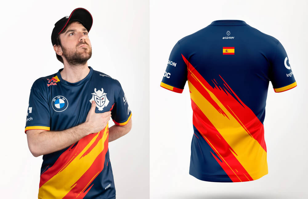Spain 2021 national jersey © G2 Esports shop