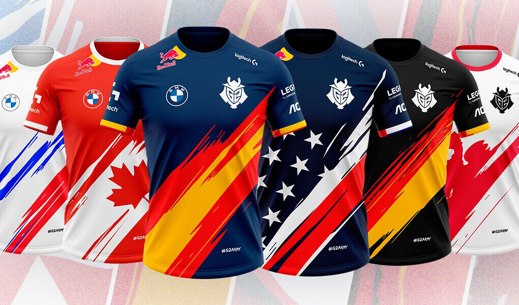 2021 National jerseys © G2 Esports shop