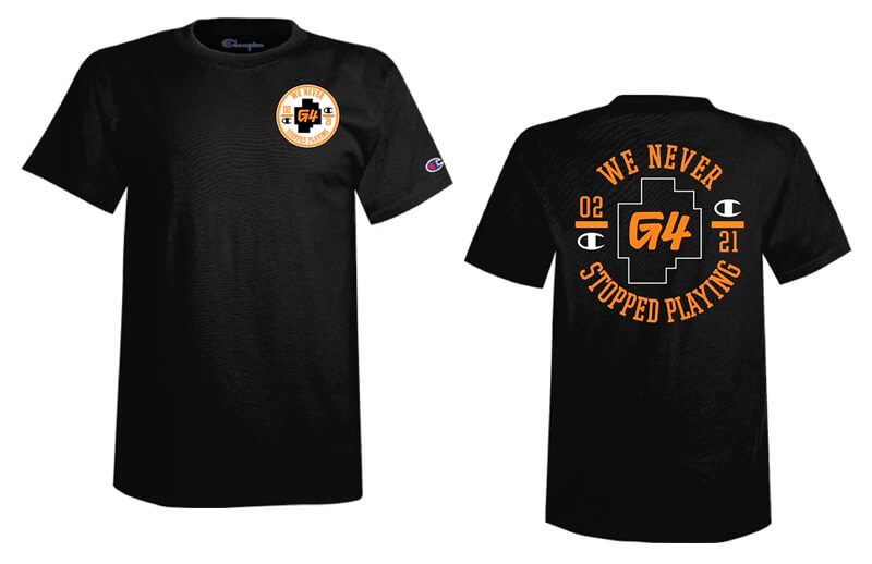 G4 x Champion T-shirt © G4TV shop