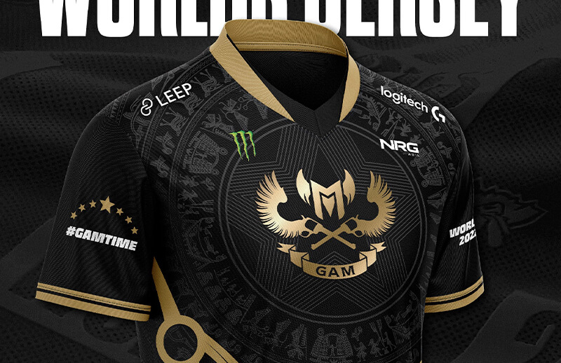 GAM Worlds 2022 Player Uniform Details © GAM Esports shop