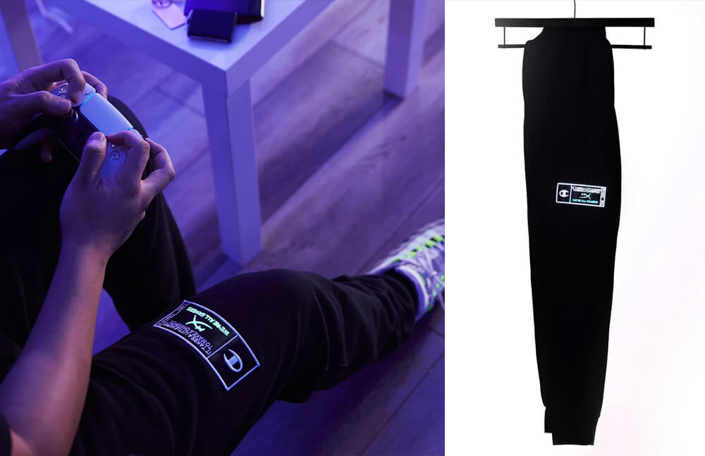 Glow limited collection joggers © HyperX x Champion USA