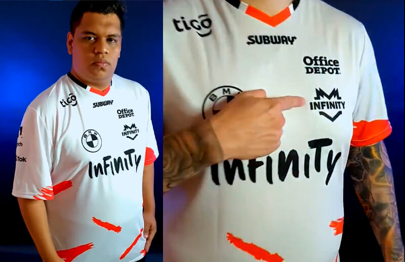 Infinity x Kappa White 2022 Official Jersey details © Kappa shop