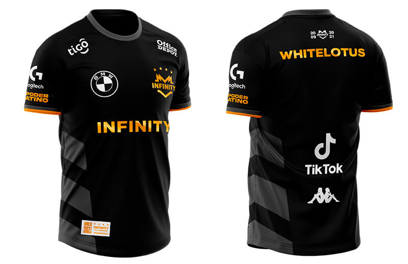 Infinity x Kappa Worlds 2021 Jersey front and back © Infinity x Kappa store