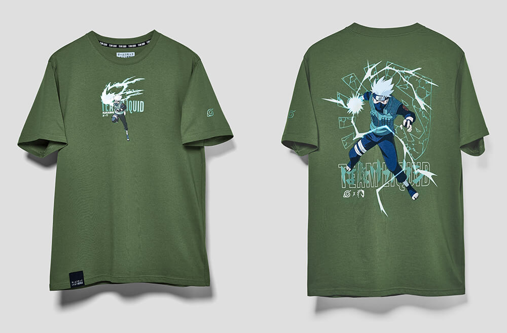 Kakashi short sleeve tee - Team Liquid X Naruto