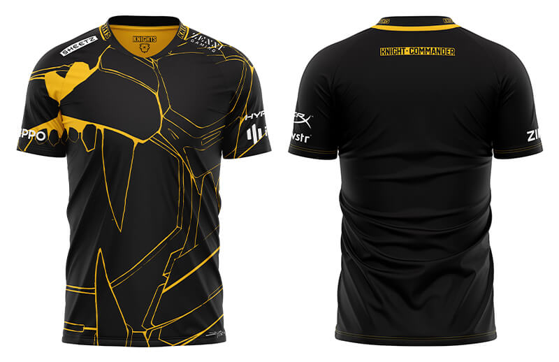 Knights Black and Gold Commander Jersey - The Gaming Wear