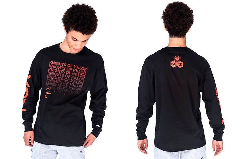 Knights x Champion Knights of Valor long sleeve T-shirt © Knights store