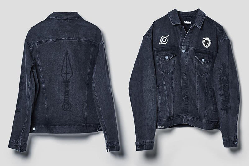 Leaf village denim jacket - Team Liquid X Naruto