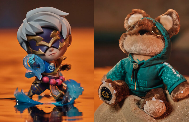 League of Legends Worlds 2021 Lee Sin and Tibbers © Riot merch shop
