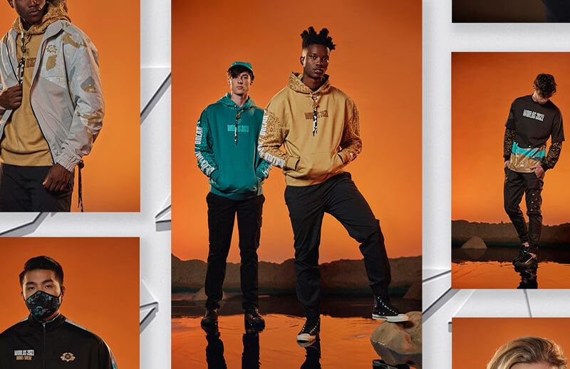 League of Legends Worlds 2021 clothing Collection © Riot merch shop