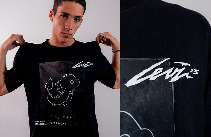 Leviatán new 2023 Team oversized black T-shirt © LEVIATAN shop