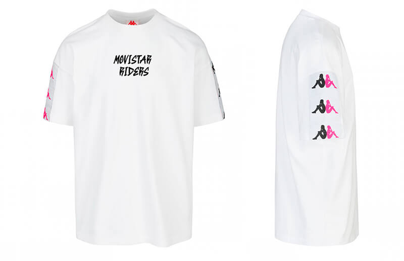Movistar Riders x Kappa Summer White T-shirt © Kappa shop