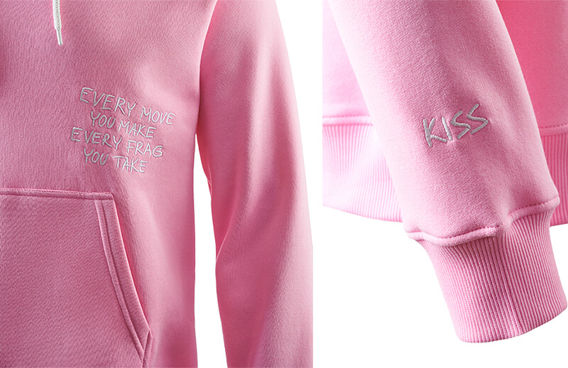 NAVI Valentine's Day Hoodie details © NAVI shop