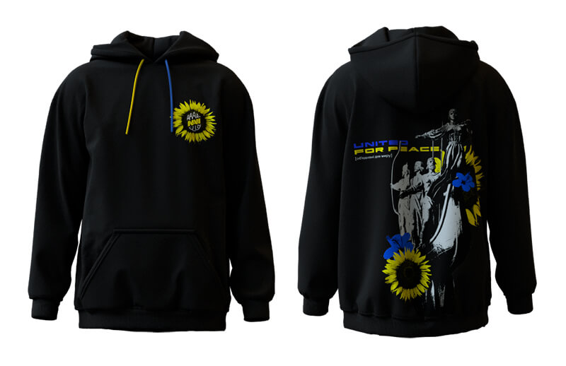 NAVI x BIG Clan #UnitedForPeace Sunflower Hoodie © NAVI x BIG shop