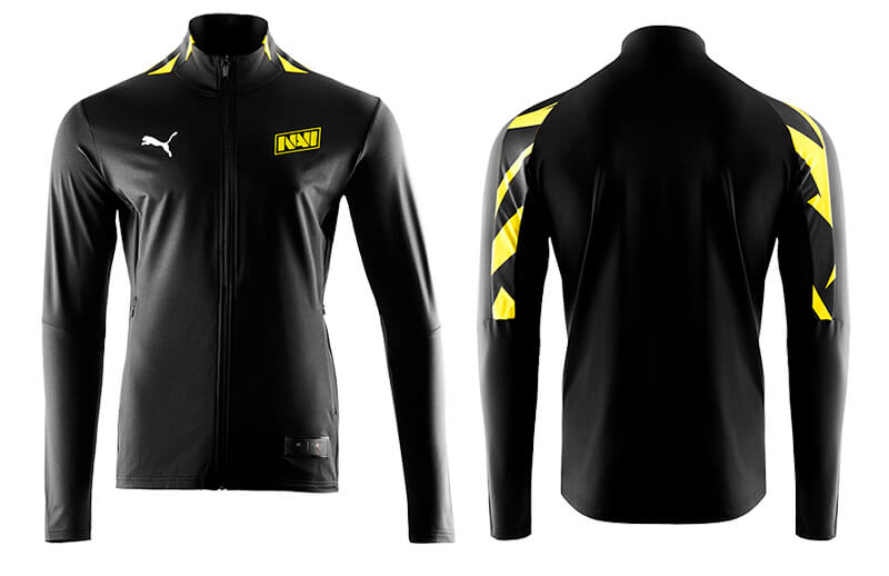 NAVI x PUMA 2022 Pro Player Jacket - Back and Front © NAVI shop