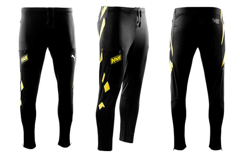 NAVI x PUMA 2022 Pro Player Sweatpants - Back and Front © NAVI shop