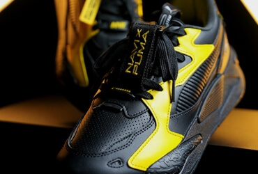 NAVI x PUMA Black and Yellow Sneakers drop © NAVI shop