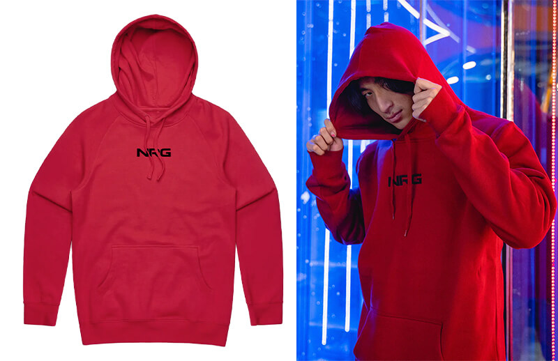 NRG Fundamentals Red Hoodie © NRG shop