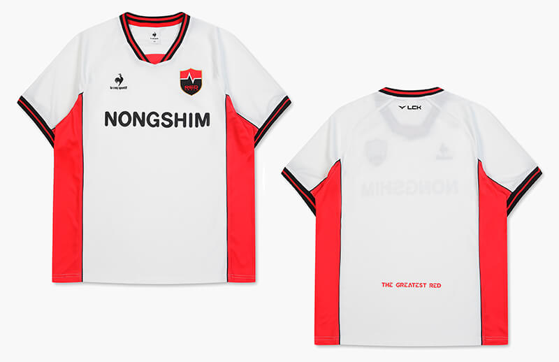 NS RedForce x Le Coq Sportif 2023 Season Uniform back and front © NS RedForce shop