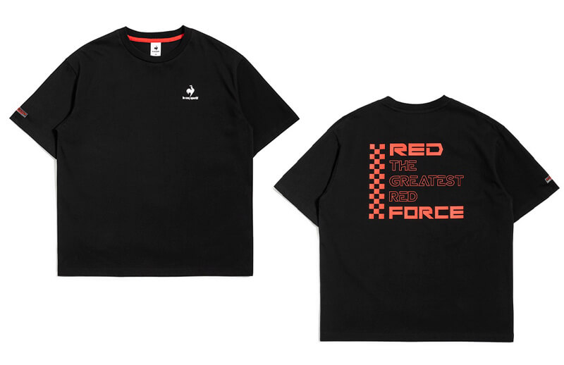 NS RedForce x Le Coq Sportif Summer black T-shirt © Nongshim RedForce shop