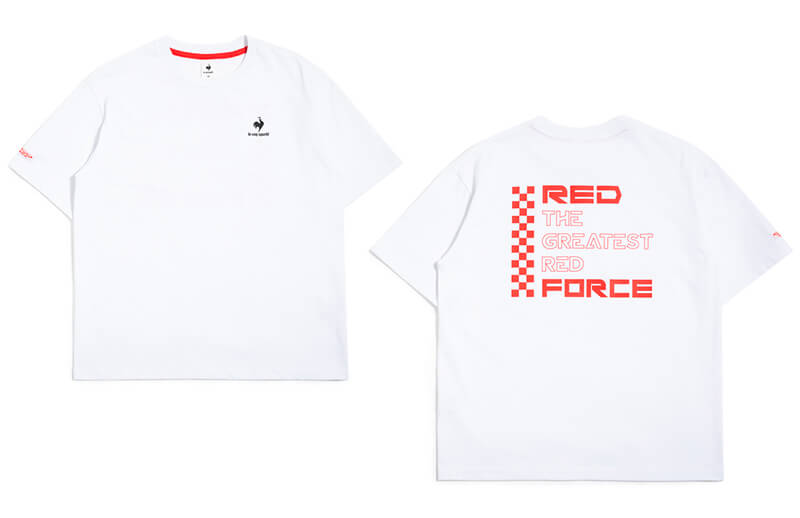 NS RedForce x Le Coq Sportif Summer white T-shirt © Nongshim RedForce shop