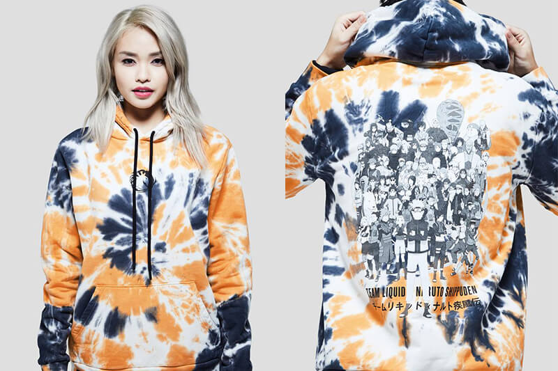 Naruto universe dye hoodie - Team Liquid X Naruto