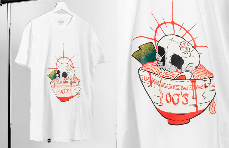 OG's Skullramen collection T-shirt © OG's Brand shop