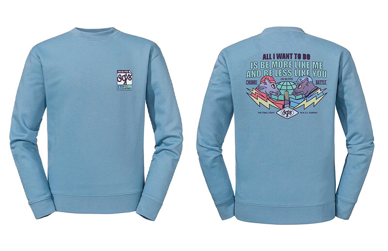 OG's Winter 2022 2 RATS 1 CHURRO blue Sweatshirt © OG's Brand store