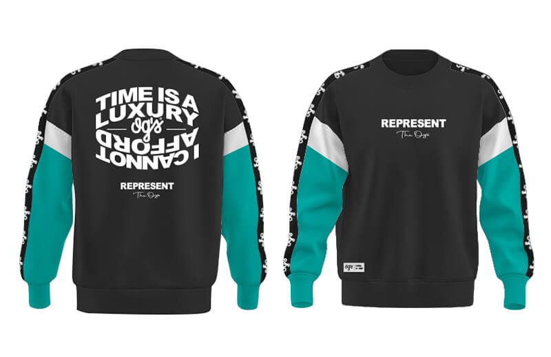 OG's Winter 2022 Black Represent Sweatshirt © OG's Brand store