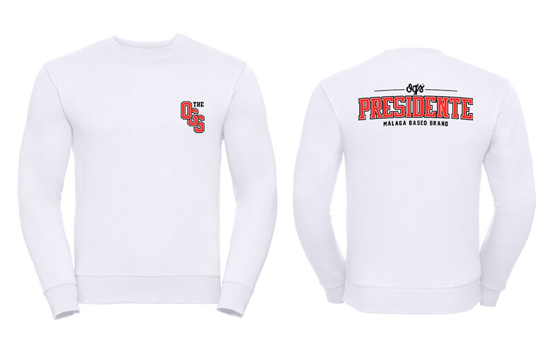 OG's Winter 2022 PRESIDENTE white Sweatshirt © OG's Brand store