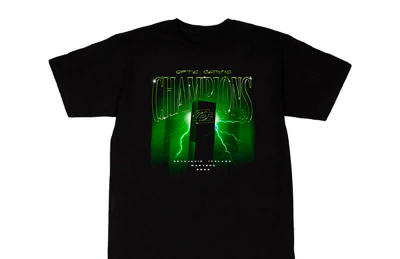 OpTic Gaming Valorant Masters Champions T-shirt front © OpTic Gaming shop