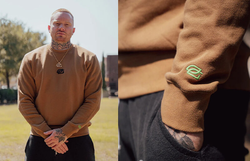 OpTic Green Label Fall Brown Sweatshirt © OpTic Gaming shop