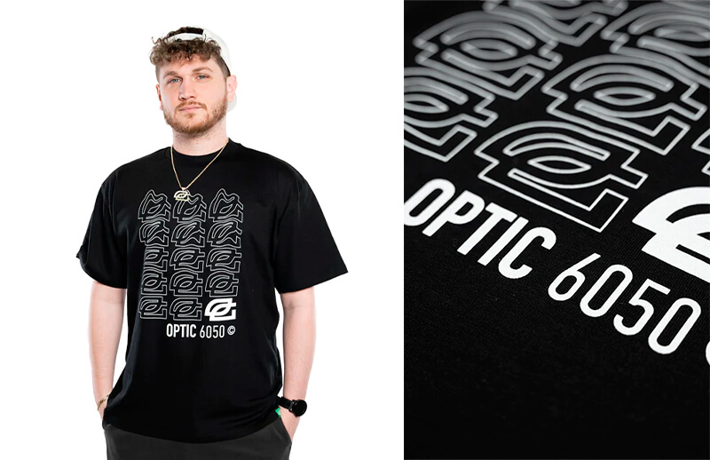 OpTic Gaming Green Label black T-shirt © OpTic Gaming shop