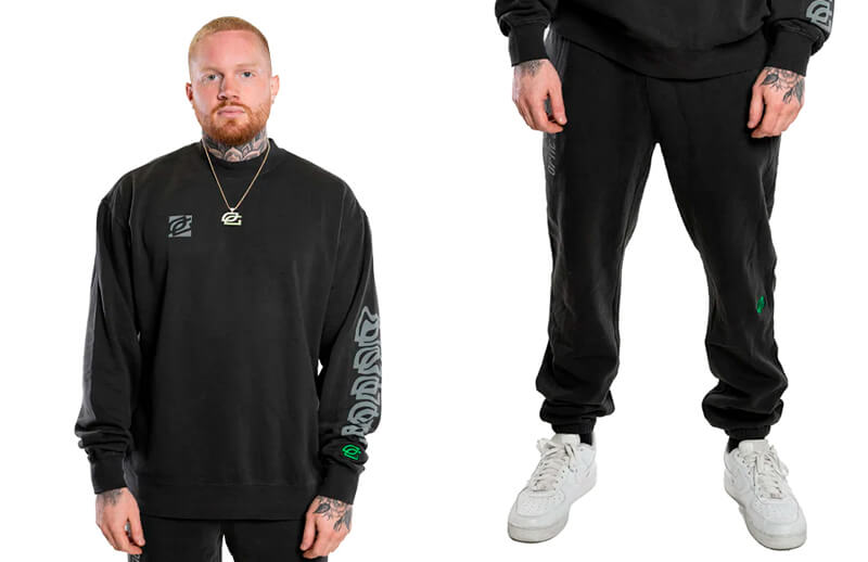 OpTic Gaming Green Label black Sweatshirt and Joggers © OpTic Gaming shop